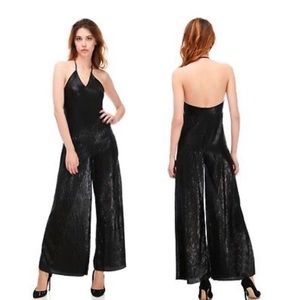 Zara Black Halter Jumpsuit S